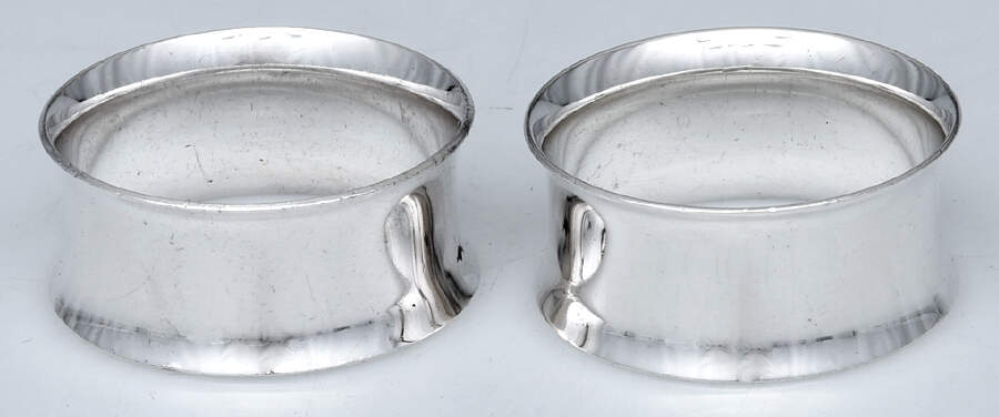 8800 (Sterling, Hollowware) Napkin Ring - Set of 2 by Towle Silver-1