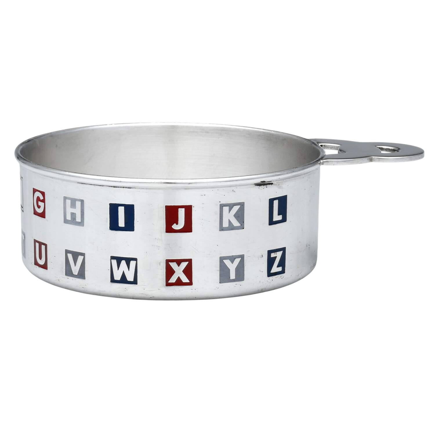 Children & Baby Ware (Sterling, Hollowware) 4" Enameled Porringer by Thomae Company-1