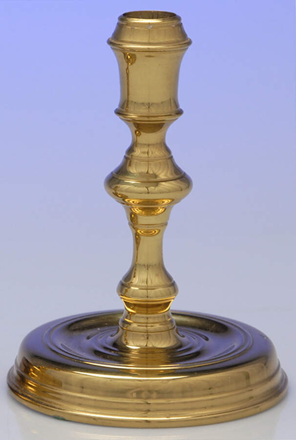 Brassware Collection (Hollowware) 5" Console Candleholder by Virginia Metalcrafters-1