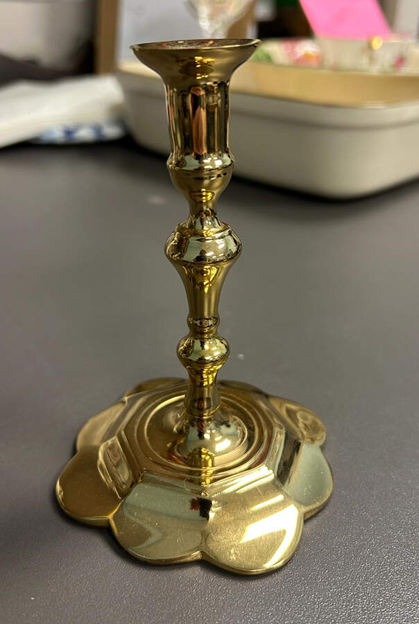 Colonial Williamsburg Brass Candlesticks 5" Candlestick by Virginia Metalcrafters-1