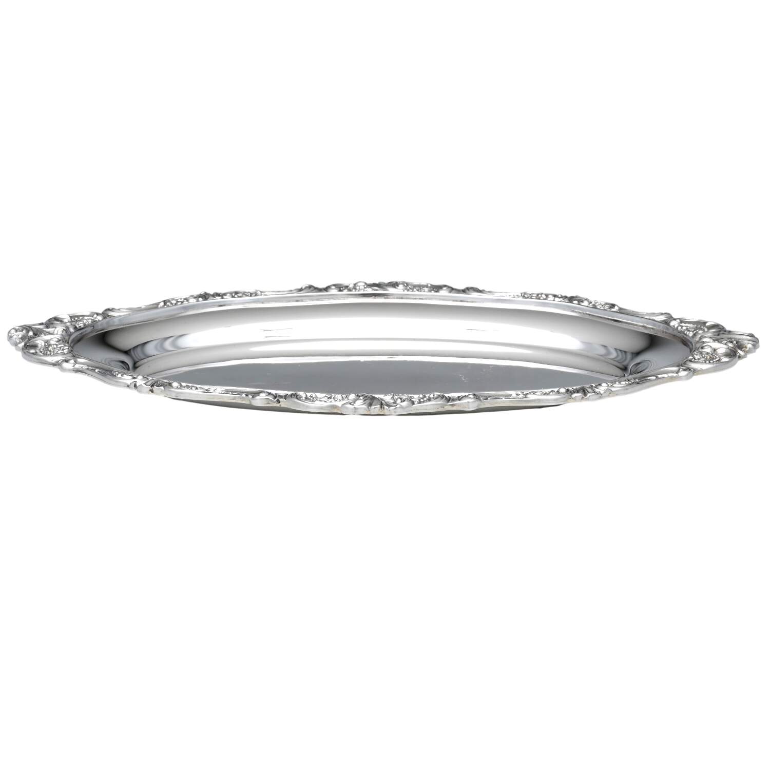 Baroque (Silverplate, Hollowware, Older) Underplate for Gravy Boat by Wallace Silver-1