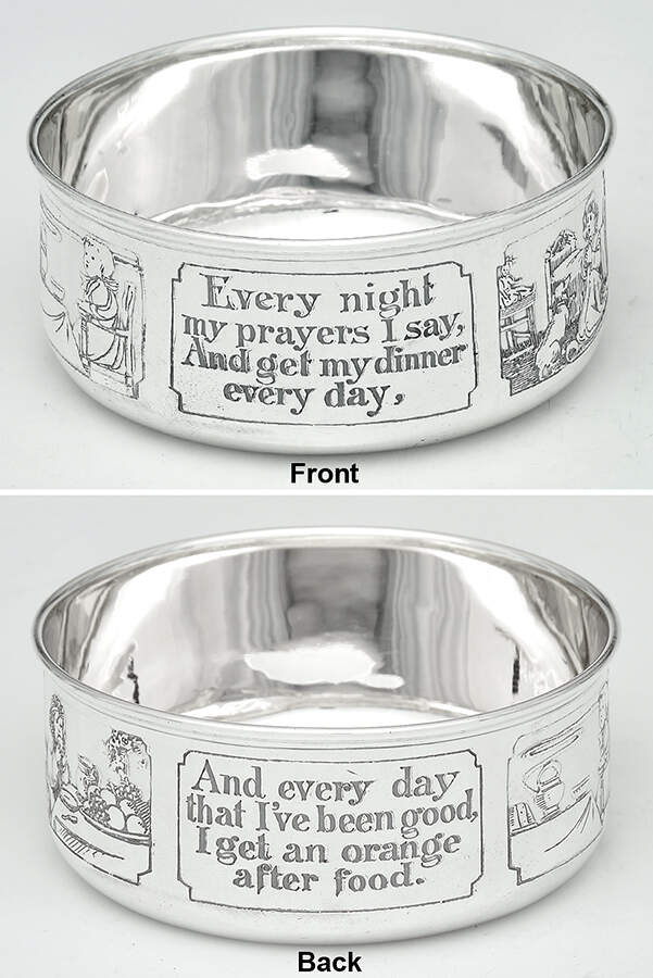 Children & Baby Ware (Sterling, Hollowware) Child's Bowl by Wm B Kerr-1