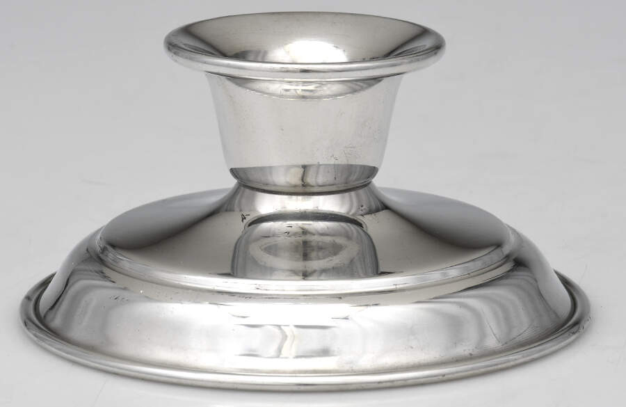 Pewter Candlesticks (Pewter, Hollowware) 2" Console Candleholder by Woodbury Pewterers-1