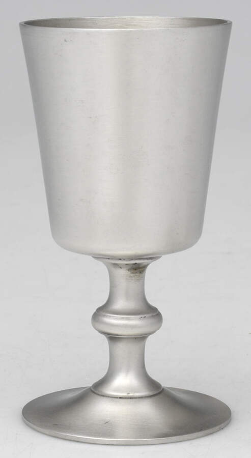 WOP5 (Pewter, Hollowware) Wine Goblet by Woodbury Pewterers-1