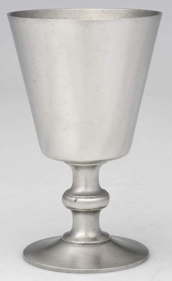 WOP5 (Pewter, Hollowware) Water Goblet by Woodbury Pewterers-1