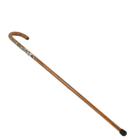 Wood Dartmoor Walking Cane with Metal Accent