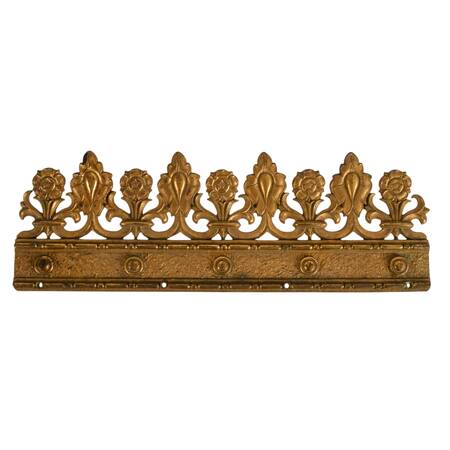 Antique Gothic Revival Bronzed Gilt Architecture Décor