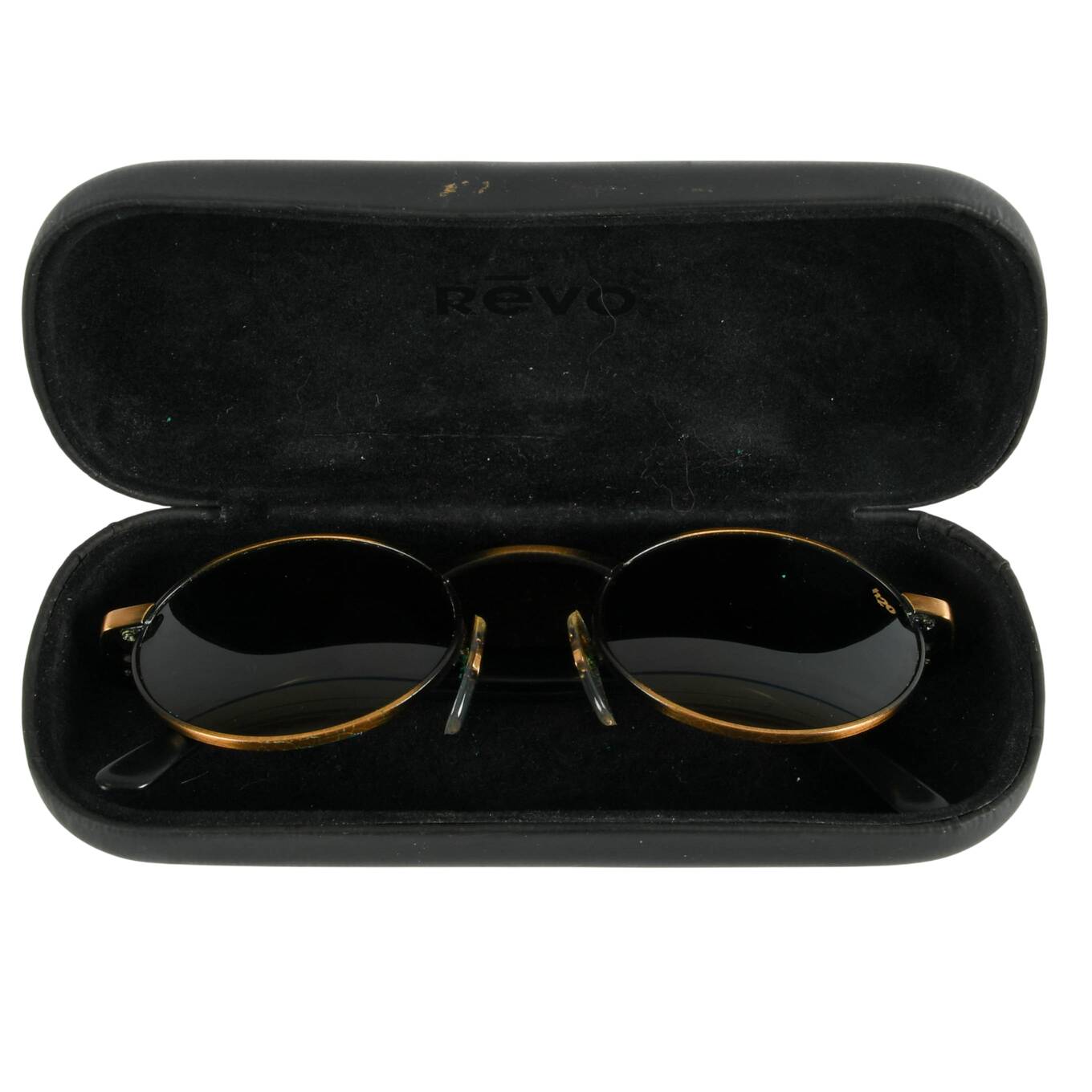 Revo H2O Oval 962/010 Sunglasses with Case and Leather Cord
