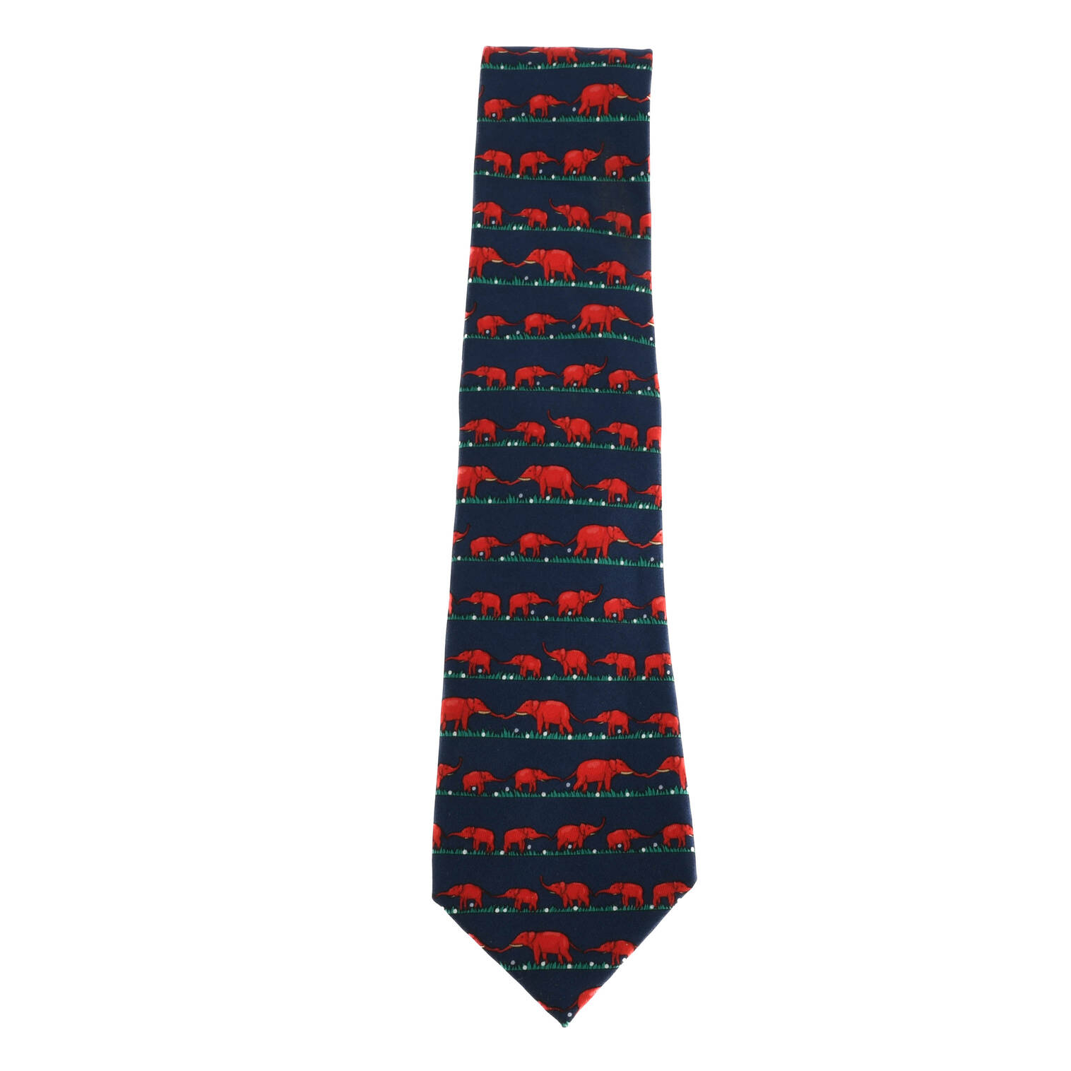 Hermès Silk Elephant Tie