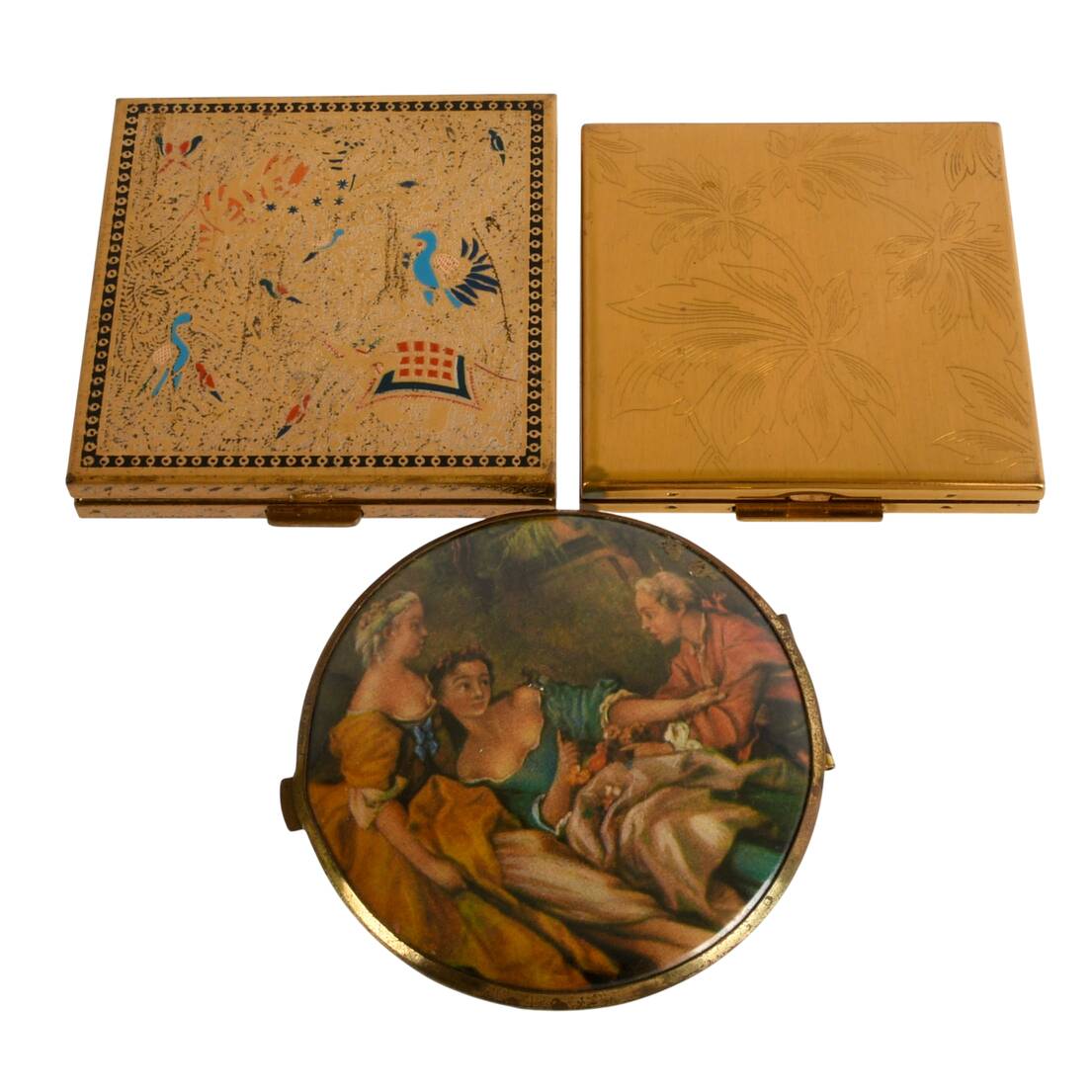 Trio of Mid-Century Ladies' Compacts