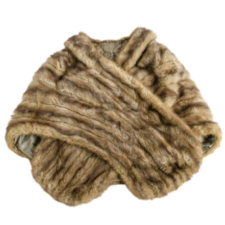 Genuine Emba Cerulean Natural Blue Mutation Mink Stole