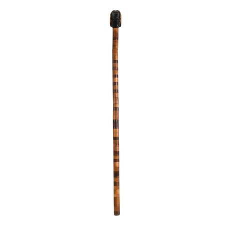 Hand-Carved Lion Wooden Cane