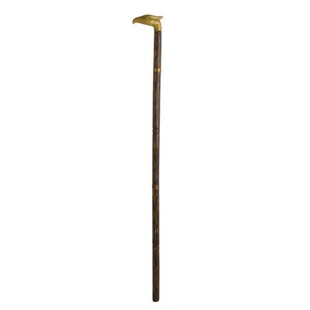 Antique Eagle Metal and Wood Cane