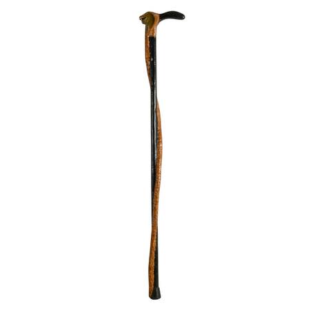 Cobra Hand-Carved Animal Wooden Walking Cane