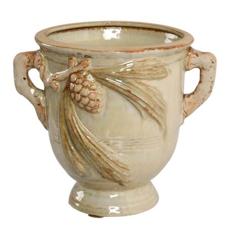 Arts & Crafts-Style Glazed Jardinière