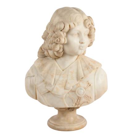 Antique Marble Bust of Napoléon II After François Joseph Bosio