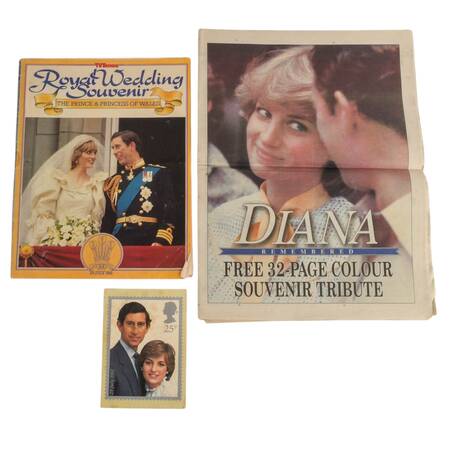 Collection of Princess Diana and Charles Souvenirs