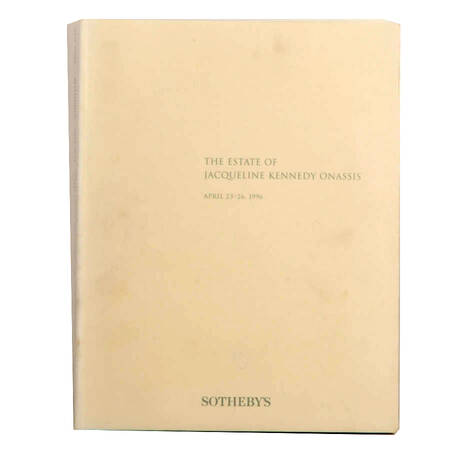 Sotheby's 1996 "Estate of Jacqueline Kennedy Onassis" Auction Catalog