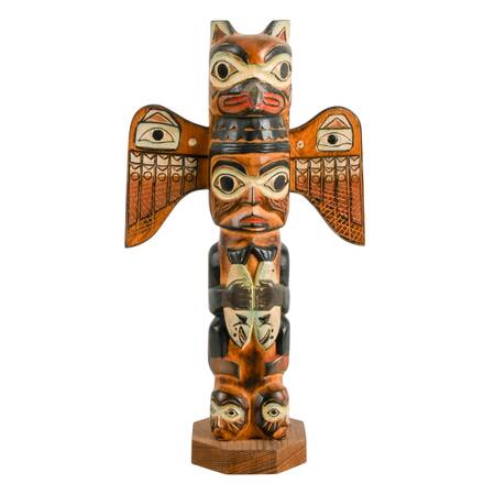 Alaska Black Diamond "The Legend of Fog Woman" Wooden Totem Figure
