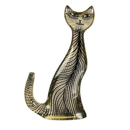 Brazilian Op Art Lucite Cat Sculpture by Abraham Palatnik