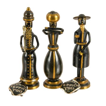 Set of Three Hans Teppich Brass Biblical Male Figurines