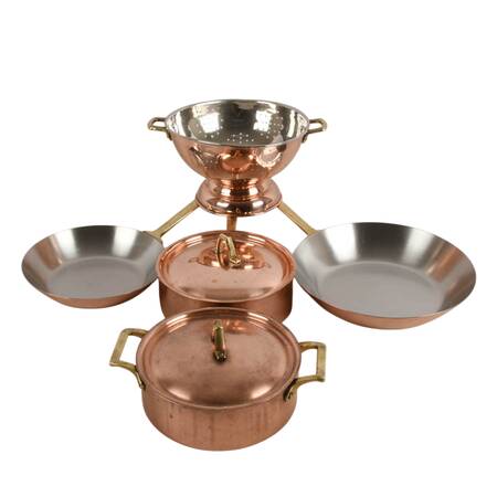 Five-Piece Stainless Steel Sauce, Sauté, and Colander Set