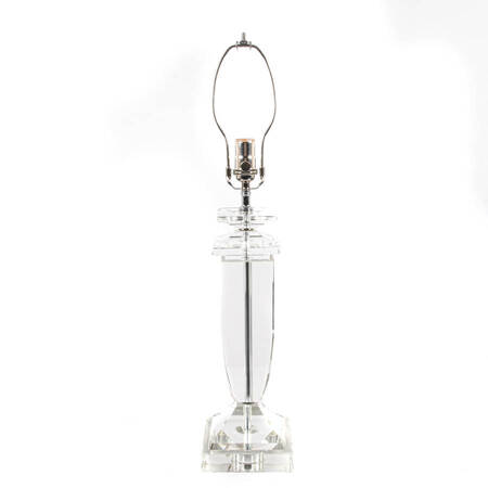 Mid-Century Modern-Style Lucite Table Lamp