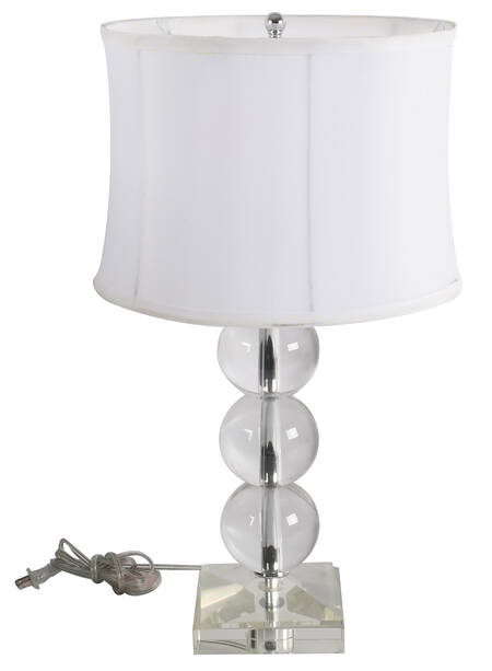 Mid-Century Stacked Acrylic Spheres Table Lamp
