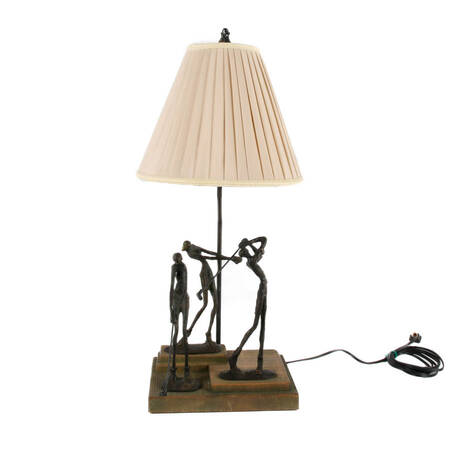 Frederick Cooper Bronze Golf Swing Table Lamp