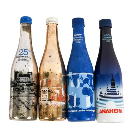 Set of Four American City NSDA Convention Commemorative Bottles