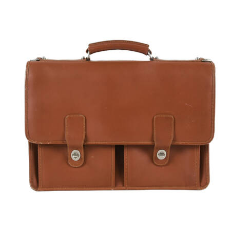 Sacoche Light Brown Leather Briefcase