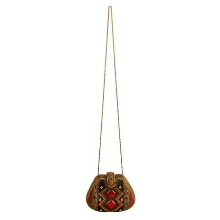 Vintage M&J Hansen Designs Mosaic-Style Jeweled and Beaded Purse