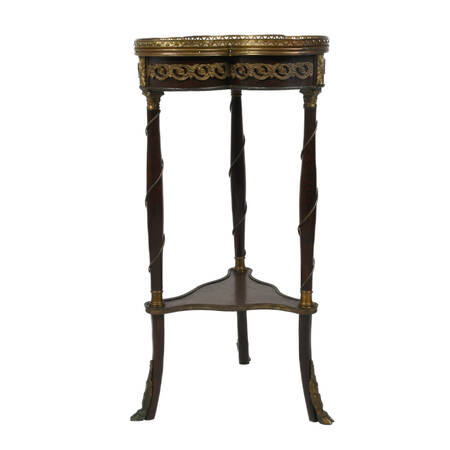 Antique Late 19th Century Louis XV Style Marquetry Side Table