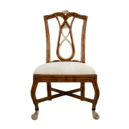 Casa Stradivari Bamboo and Rattan Ball-in-Claw Dining Chair