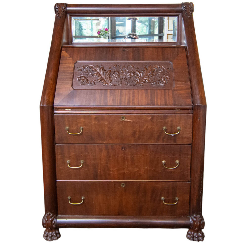 Antique Victorian Secretary Desk