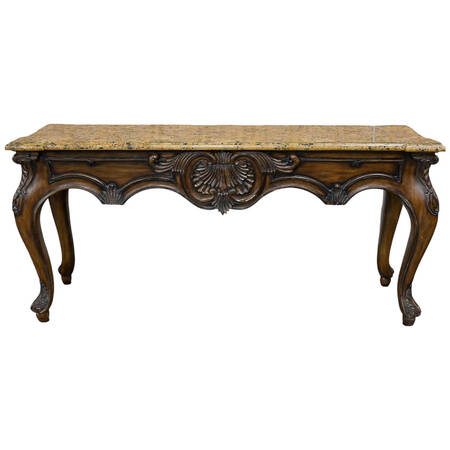Maitland Smith Stone Top Console Table