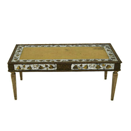 Mid-Century Modern Églomisé Decorated Coffee Table