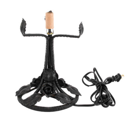 David Degué Art Deco Wrought Iron Table Lamp