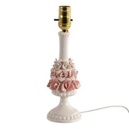 Mid-Century Ombré Rose Coquette Table Lamp