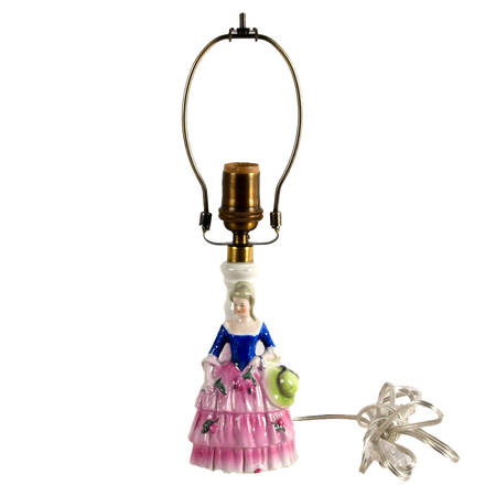 Antique German Figural Boudoir Lamp