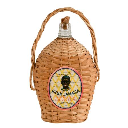 Vintage Rhum Jamaica Bottle Produced by "La Asturiana" S.A. in Mexico