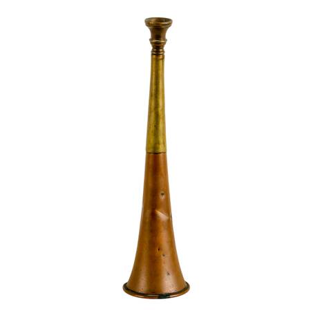 Antique Victorian Brass and Copper Hunting Horn