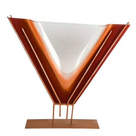Mark Hines Abstract Art Glass Vase