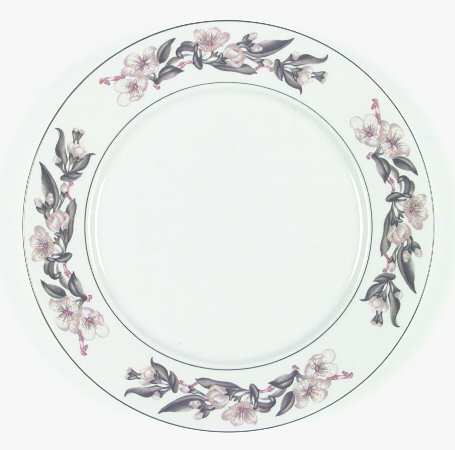 Blossom Breeze (Rim, Stoneware) Dinner Plate