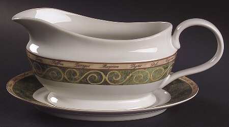 Bouquet Garni Gravy Boat & Underplate
