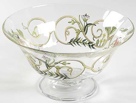 Bouquet Garni Large Glassware Salad Bowl