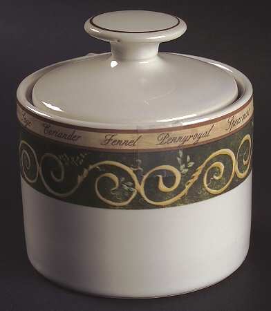 Bouquet Garni Sugar Bowl & Lid