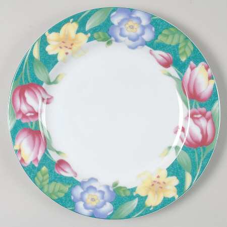 Flower Garden Salad Plate