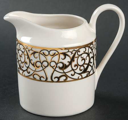 Florentine Scroll Black Creamer
