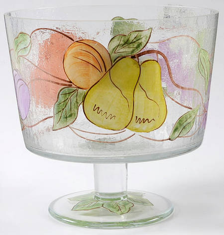 Pompeii Fruit Glassware Trifle/Pedestal Bowl